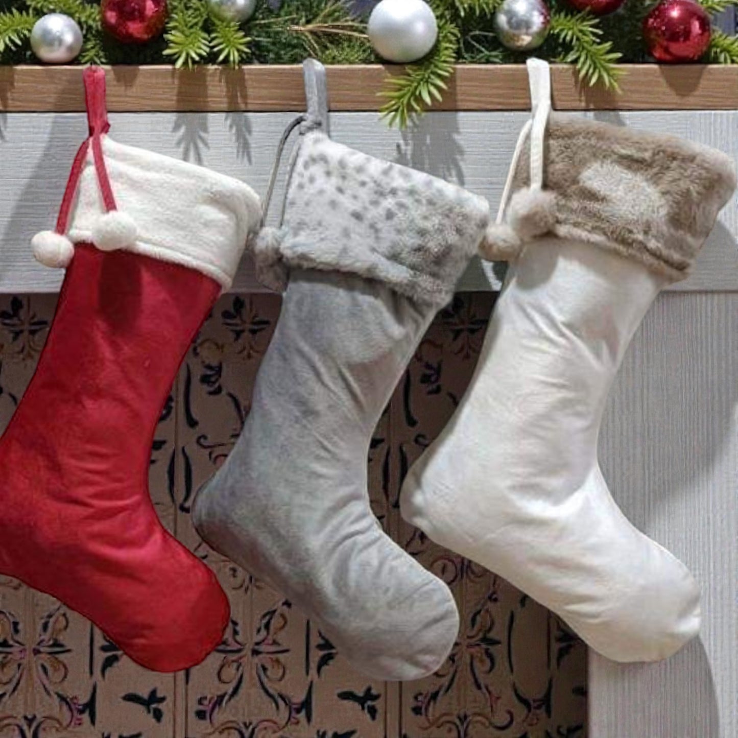 Luxury Fur Stockings Personalised