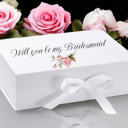 Will you be my bridesmaid/flower girl / Maid of Honour Proposal Magnetic Keepsake Box