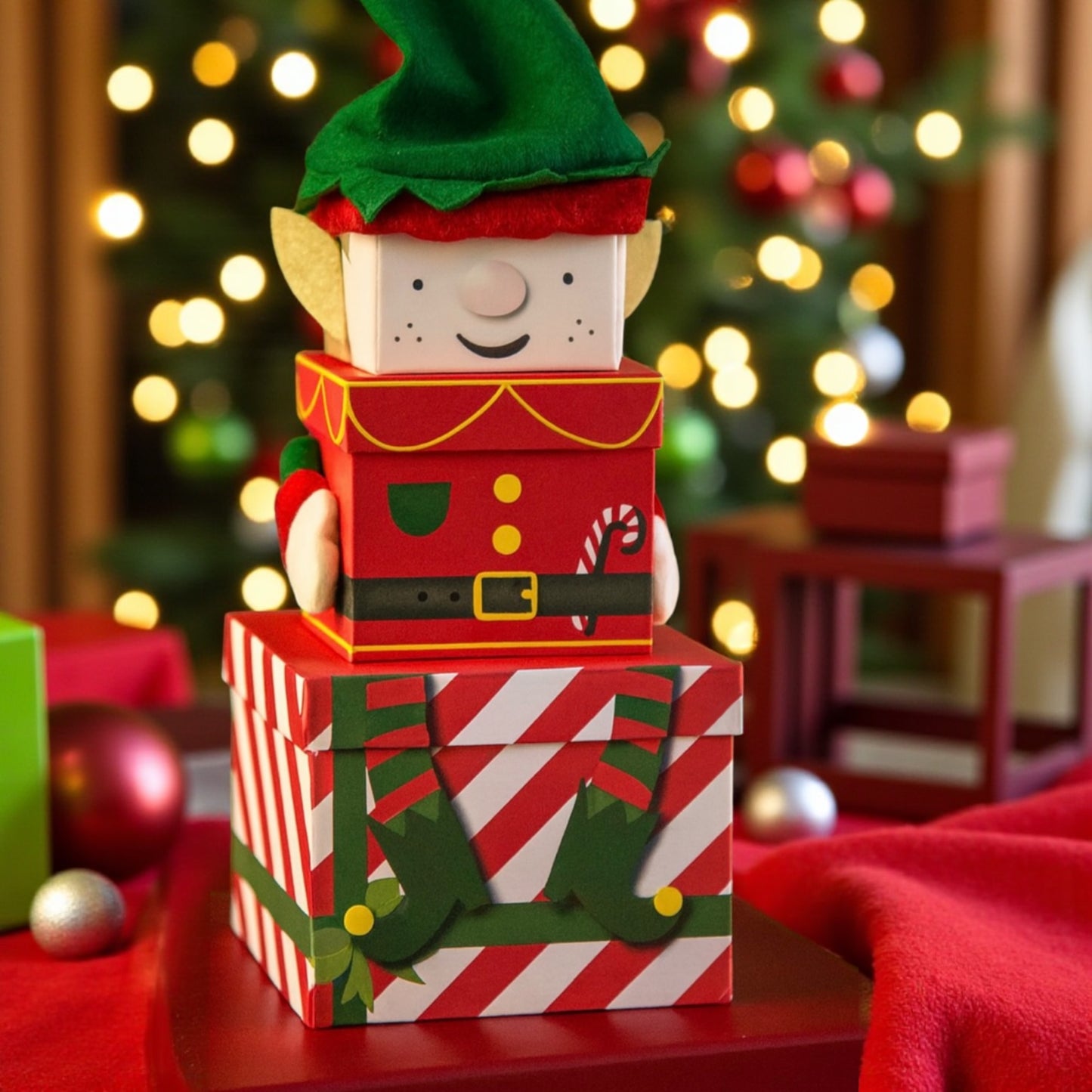 Christmas Stacking Personalisd Boxes