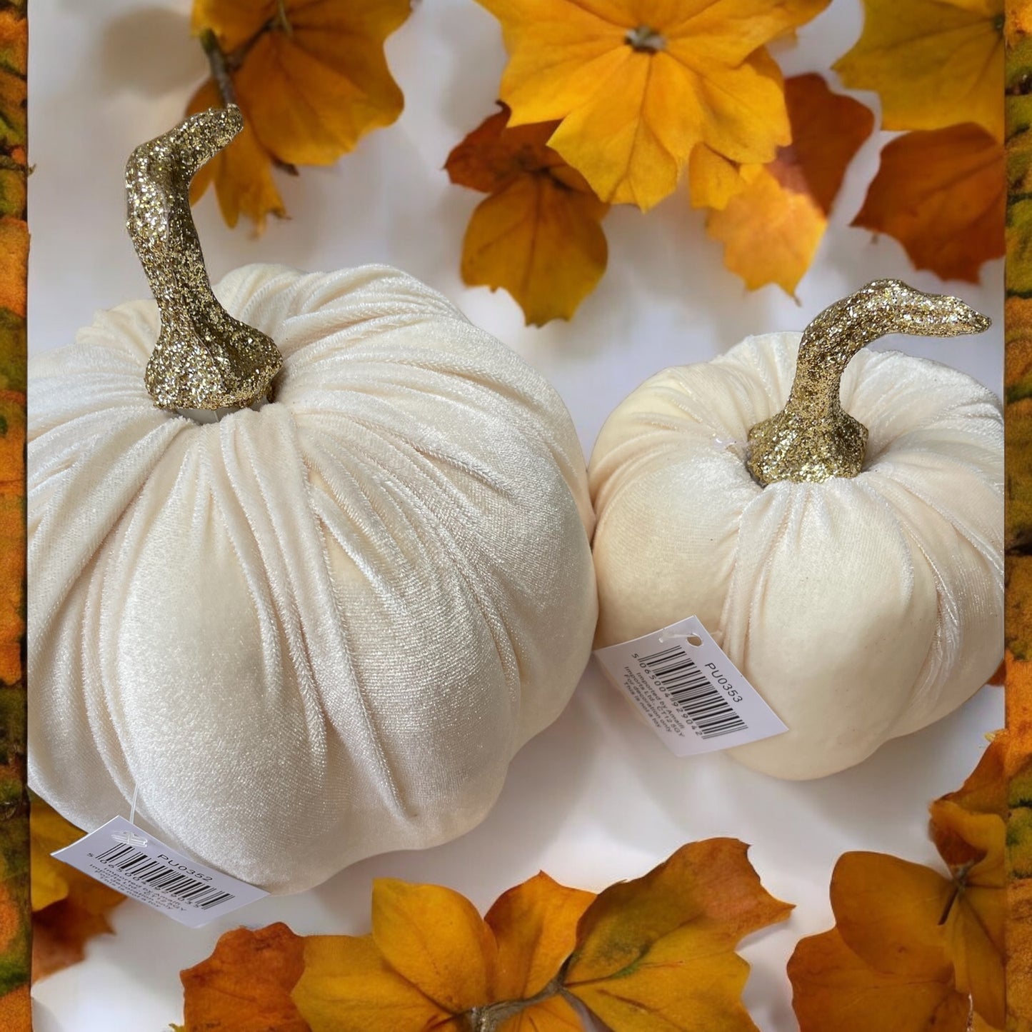 Set Of Plush Pumpkins