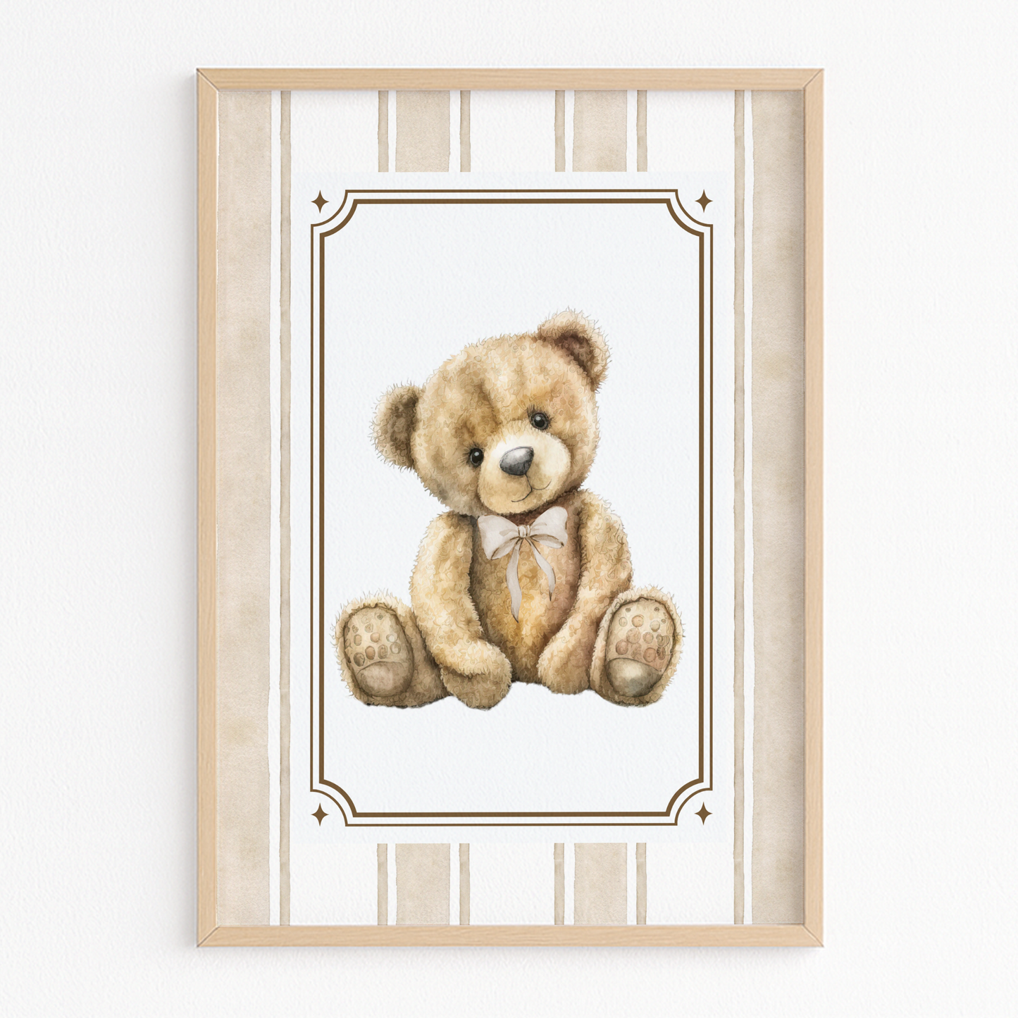 Custom Bear Picture with Frame