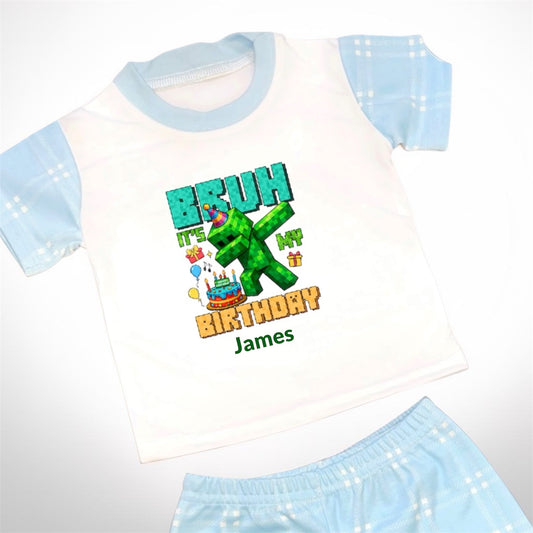 Bruh Birthday short PJS
