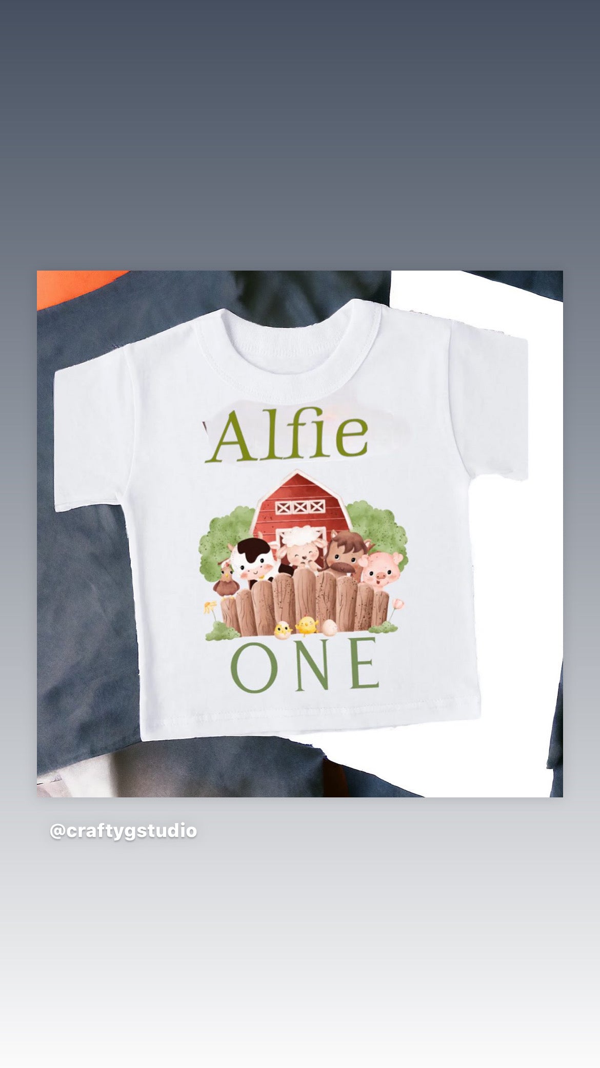 FarmYard 1st Birthday T Shirt