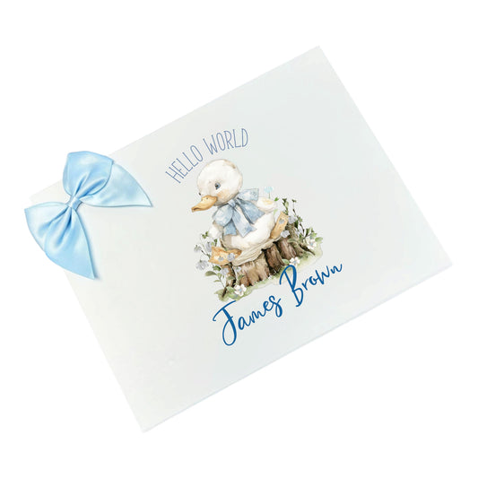 Hello World Baby Gift Set Personalised