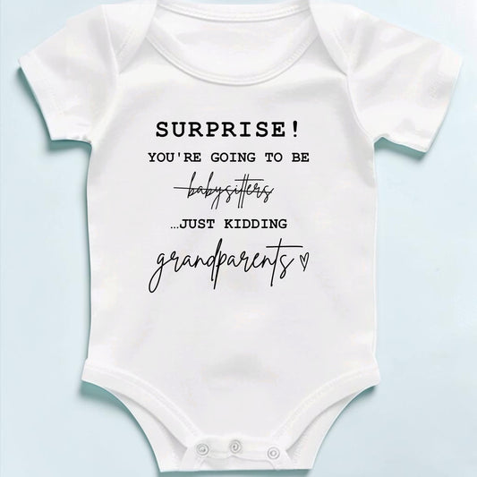 Promoted to Grandparents baby bodysuit
