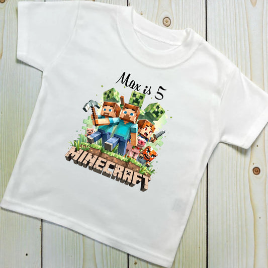 Minecraft Personalised T Shirt