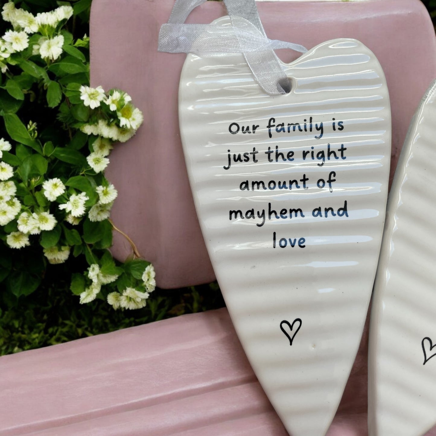 Family Ceramic Hearts