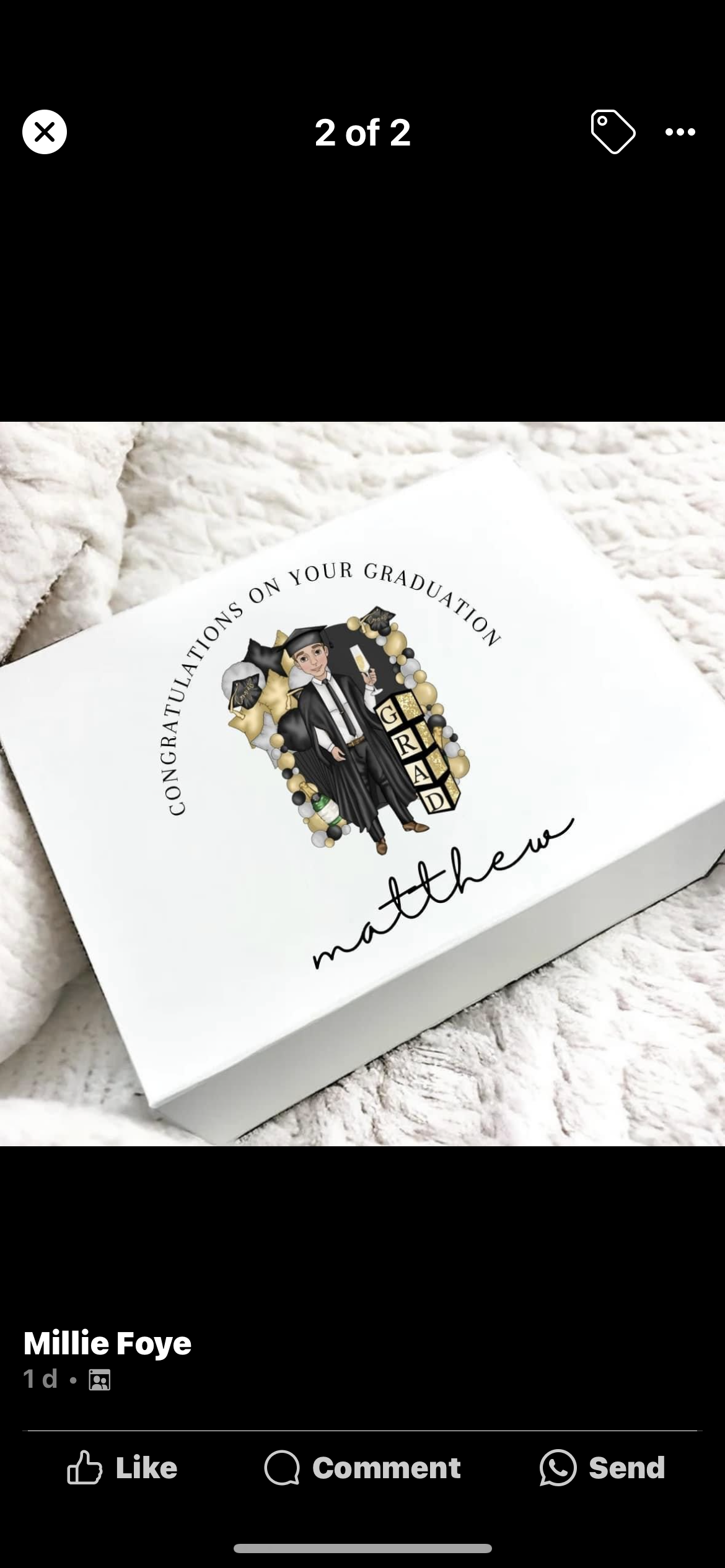 Graduation Magnetic Keepsake Gift Boxes Personalised