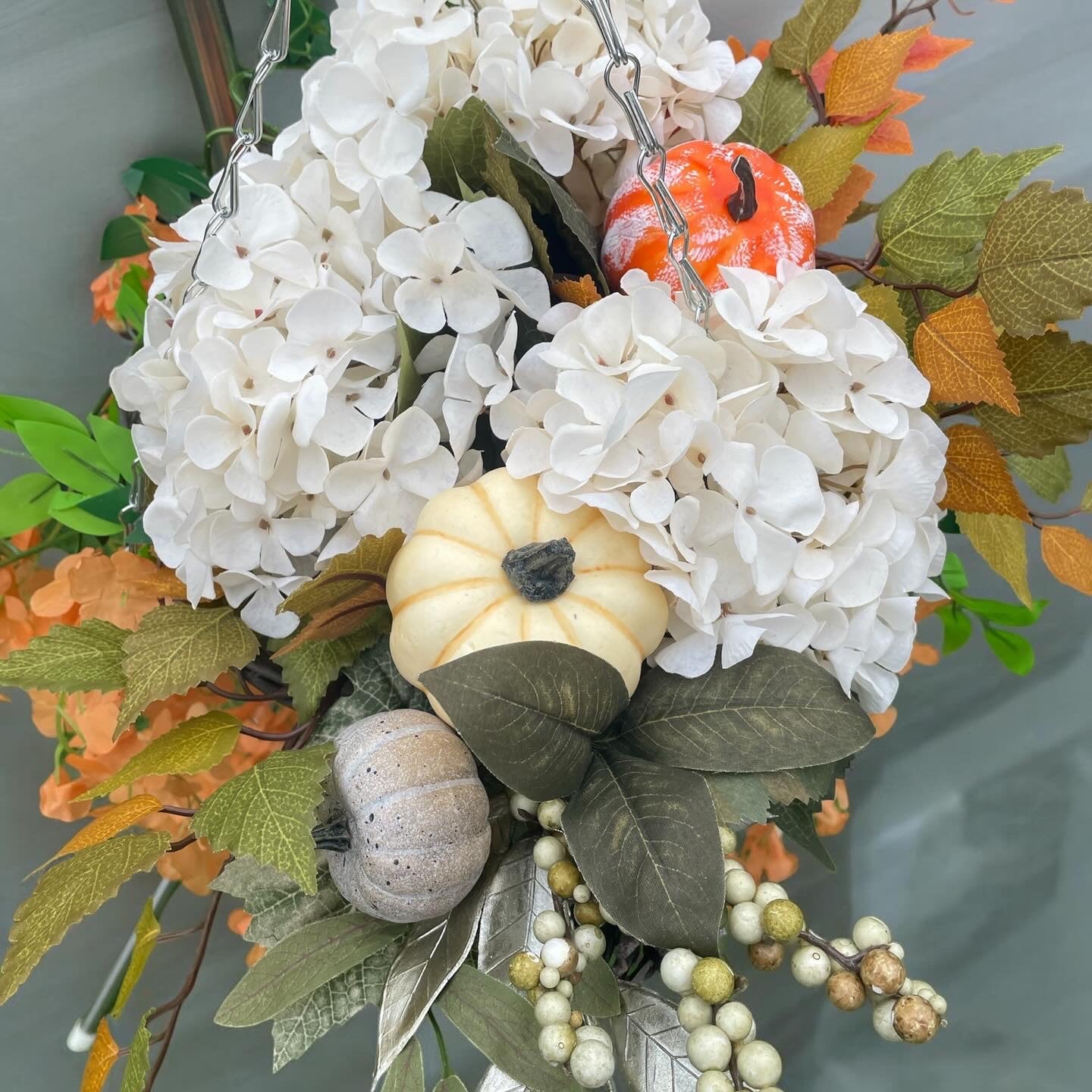 Pumpkin surprise Hanging basket