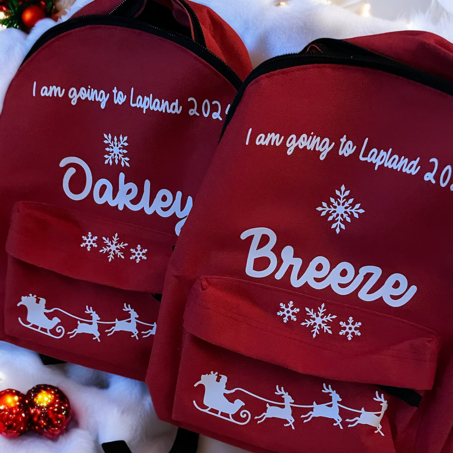 Lapland Kids Bags / Personalised with Name and year