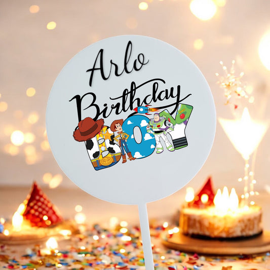 Birthday Boy Woody 10cm Cake Topper