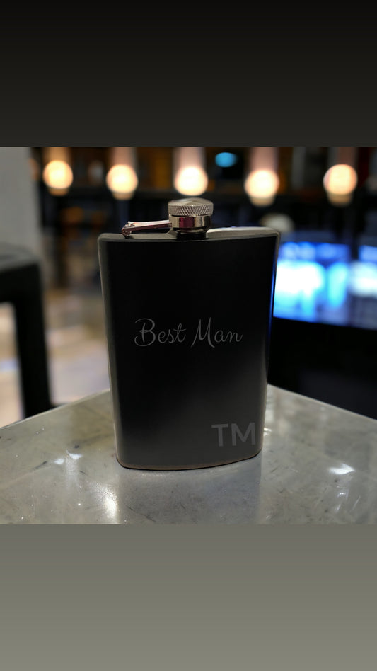 Best Man Hip Flask