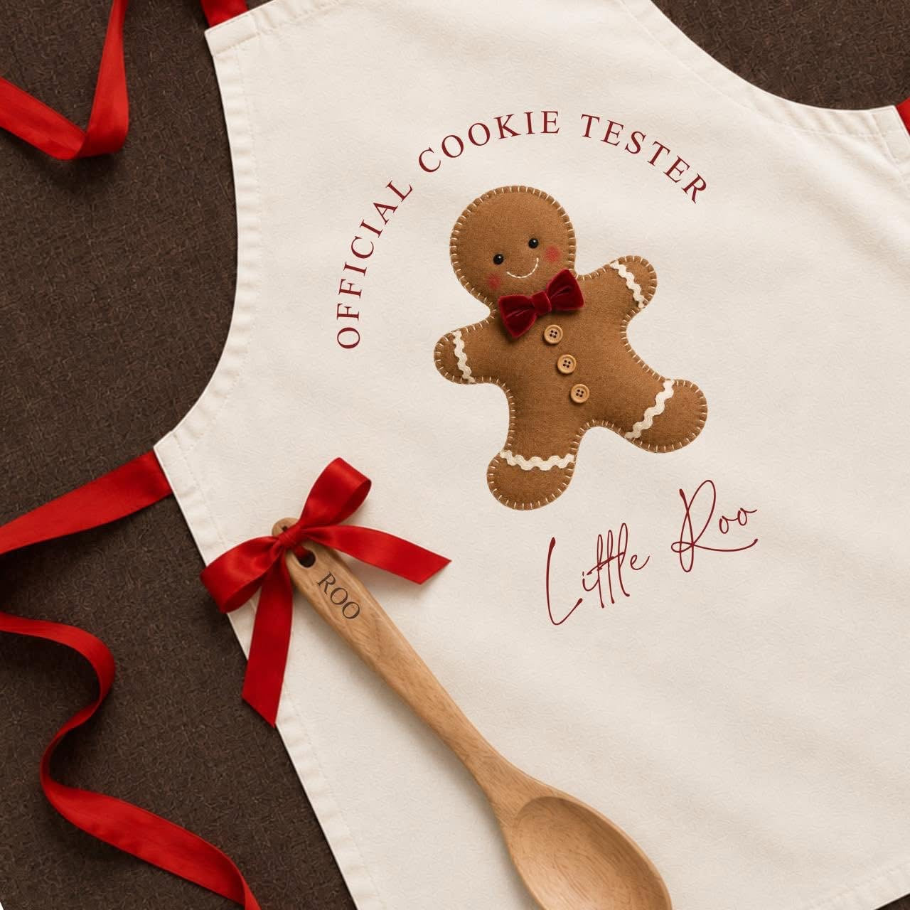 Children’s  gingerbread Christmas Apron