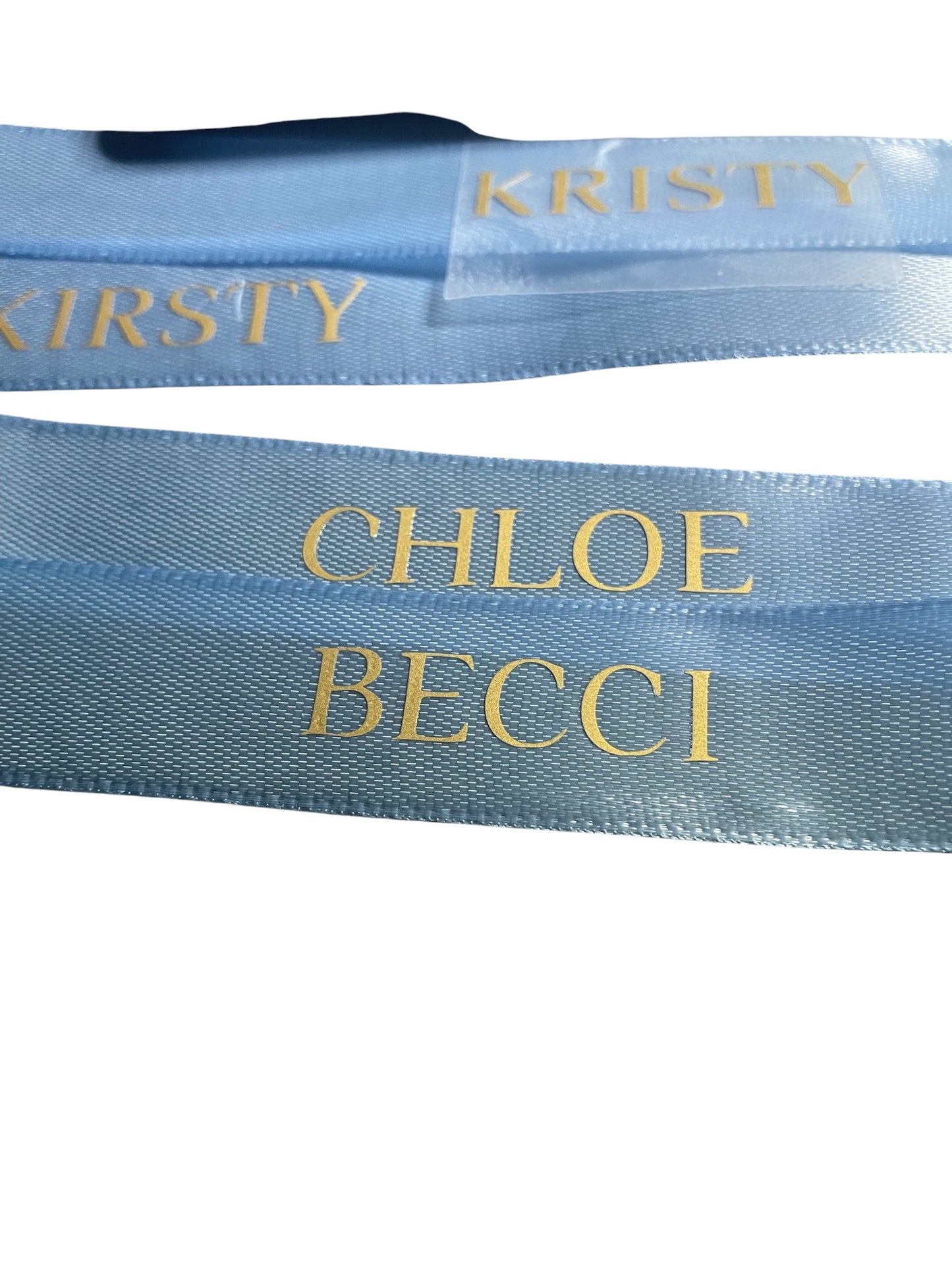 Baby Blue Personalised Ribbons
