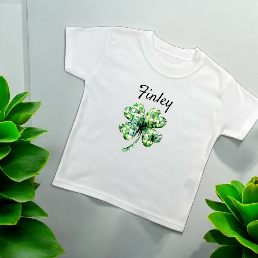 Patrick Themed Clover  T shirt / Children’s Personalised