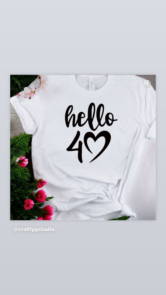 Hello 30th 40th 50th Birthday Celebration T Shirts