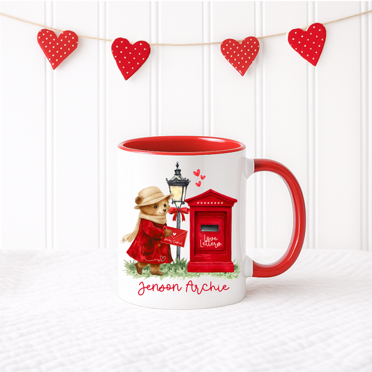 Valentines Air Balloon Mug Personalised