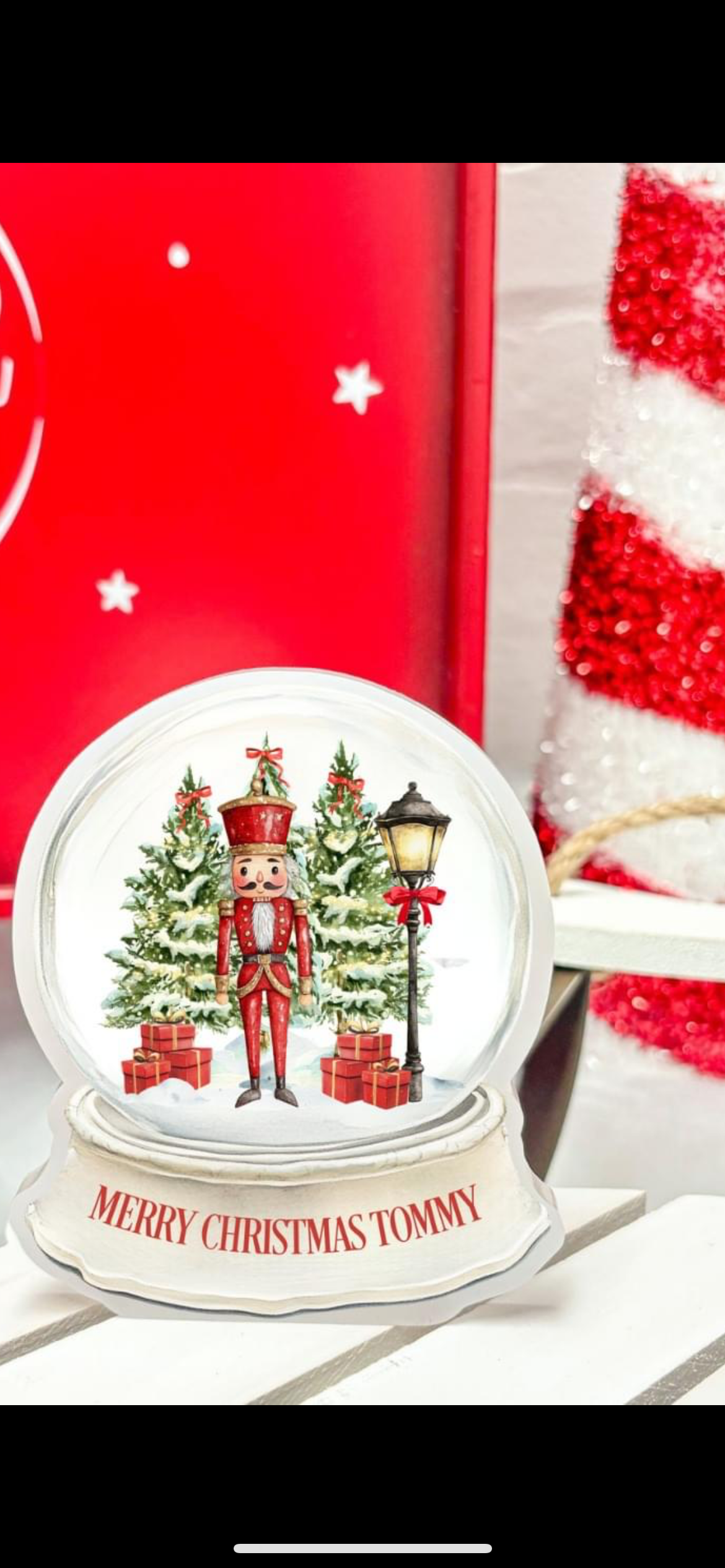 Christmas Snow Globe / Personalised