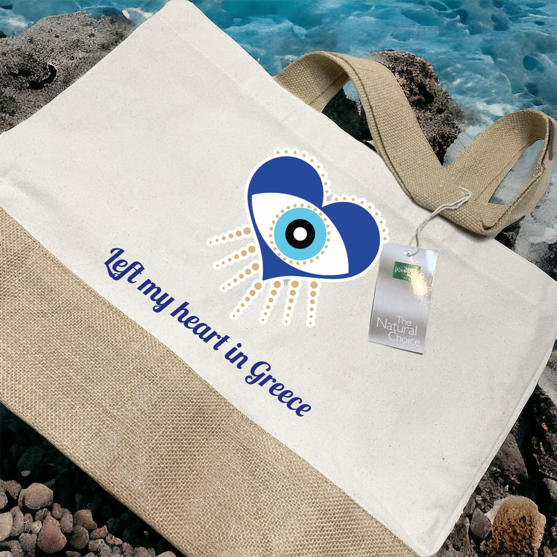 Evil Eye Tote Bag / Beach Bag