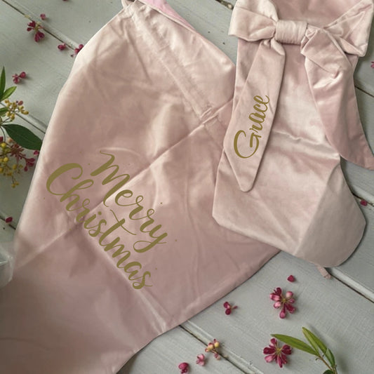 Stocking and matching sack set Velvet