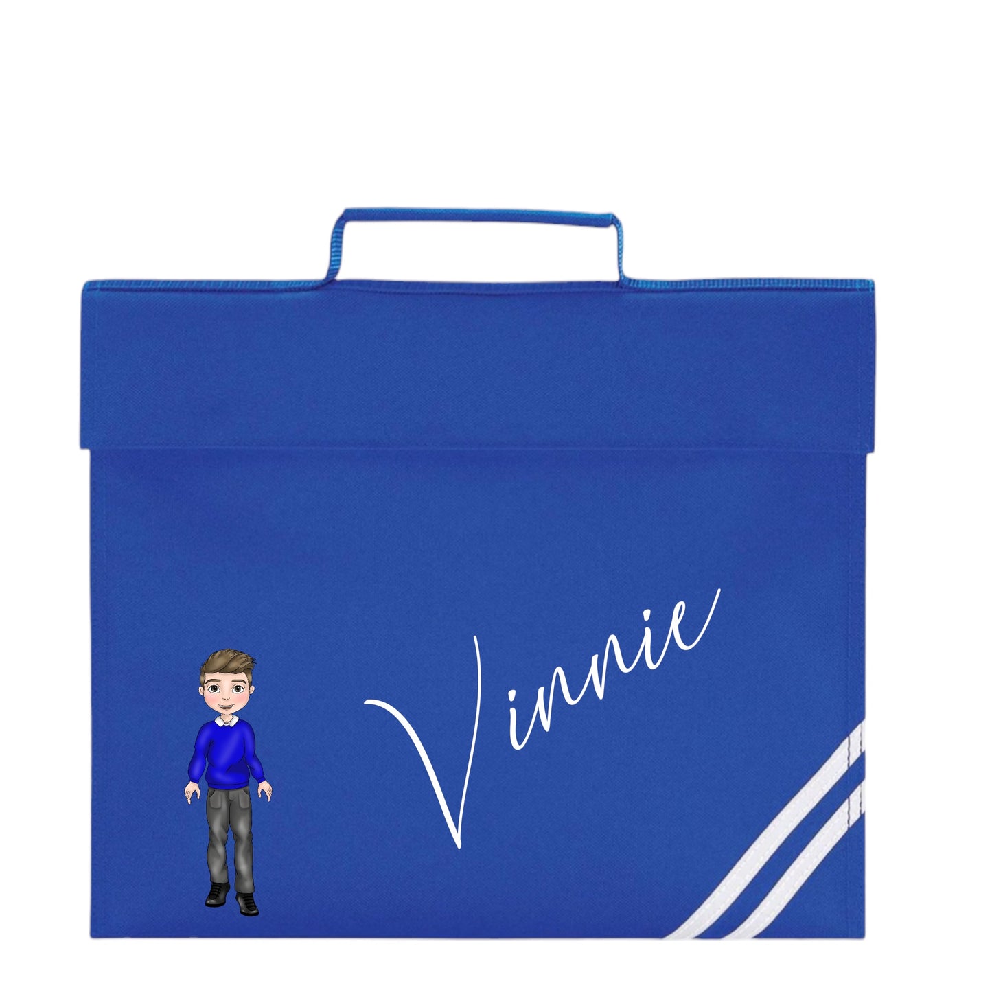 Boys  Reading Book Bag Personalised )