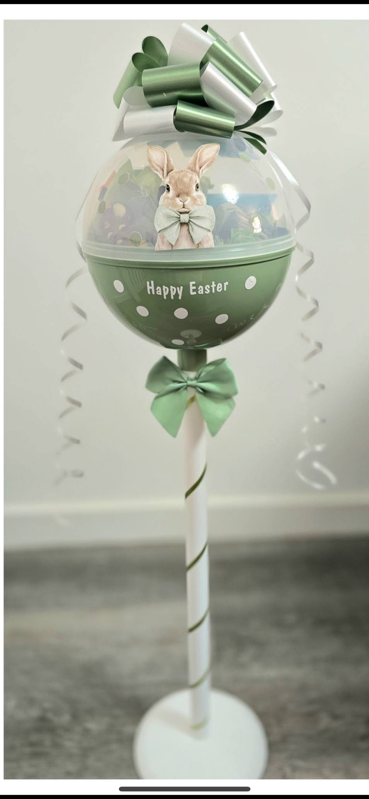 Sage Bunny Lollipop Personalised