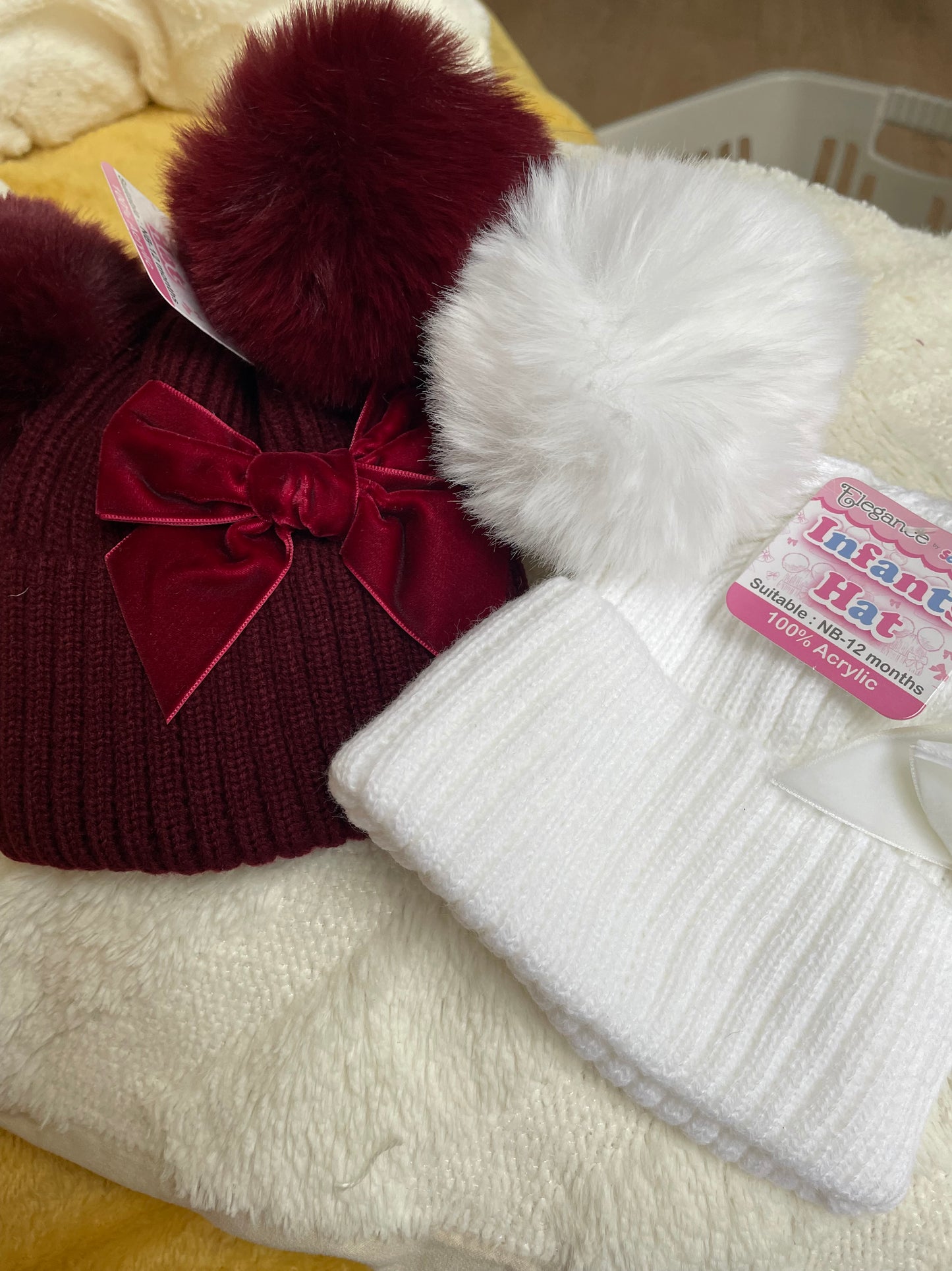 Baby Pom Pom hats / personalised hats