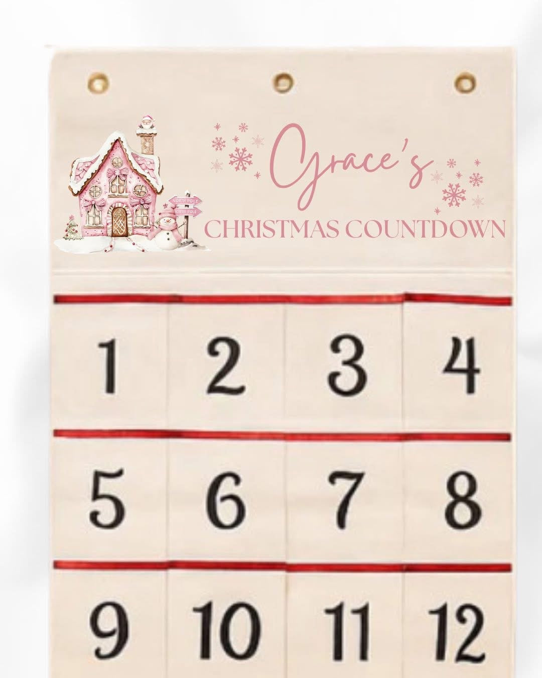 Advent Calendar Canvas keepsake