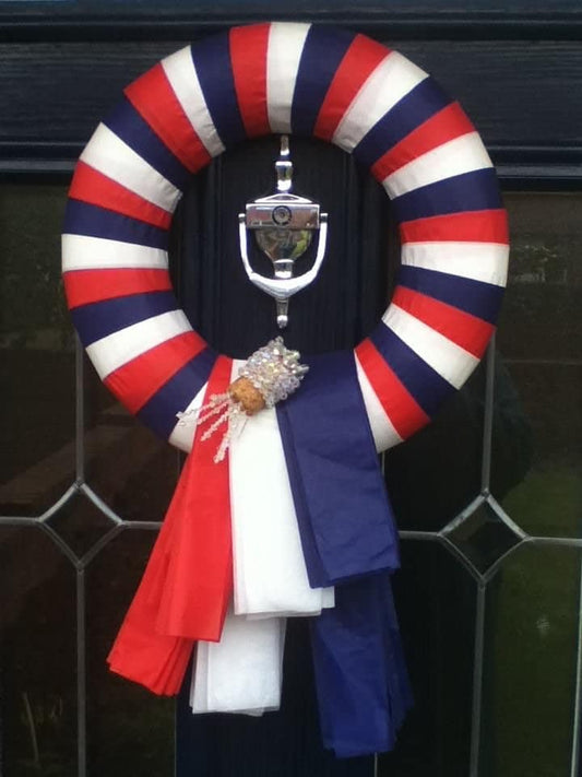 VE Day Ribbon Wreath 30cm