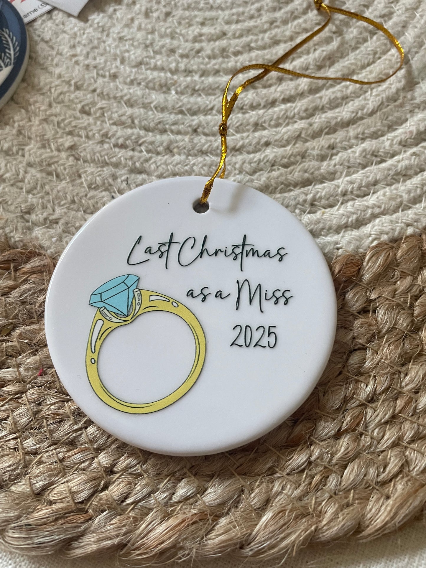 Last Christmas a Miss Ceramic Tree dec