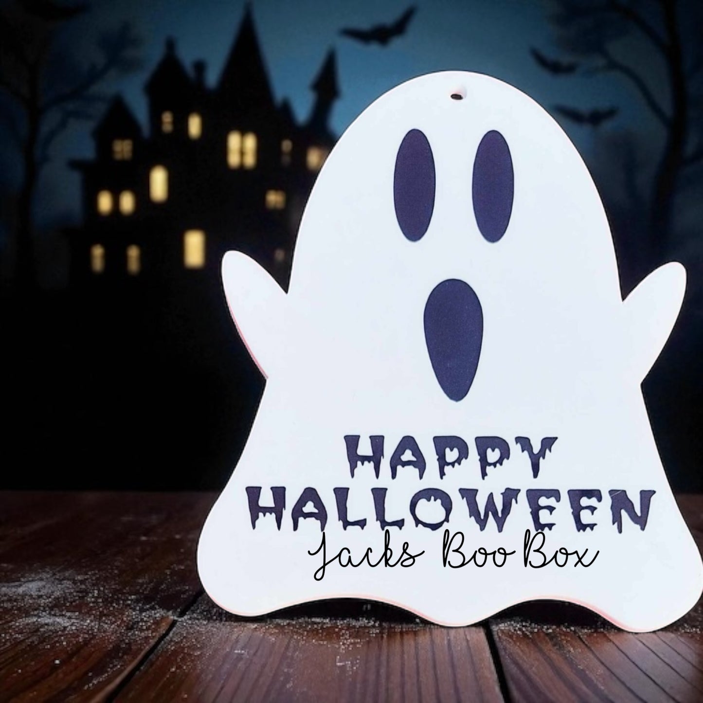 Personalised Acrylic Boo bag tags