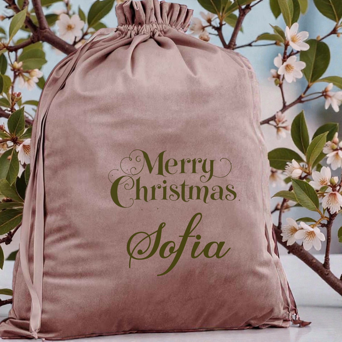 Red Velvet Sacks Personalised  Large