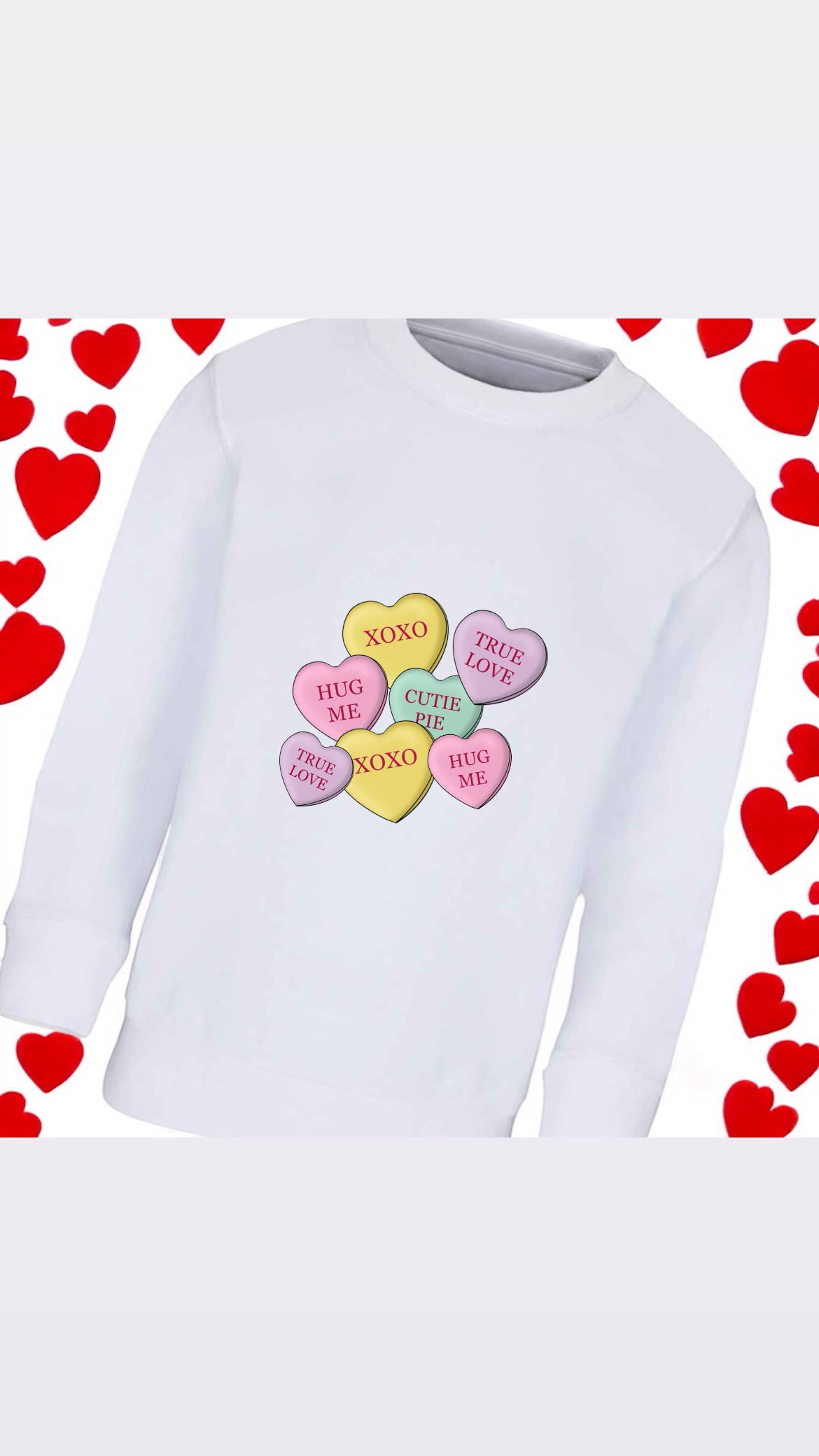 Candy Cane Hearts Jumper