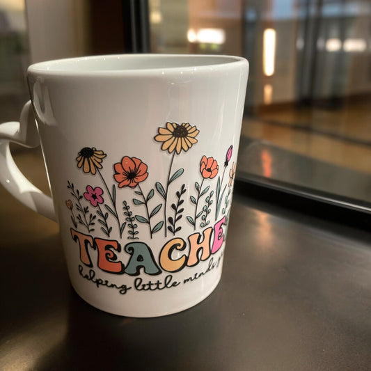 Teacher Heart Handle Mug