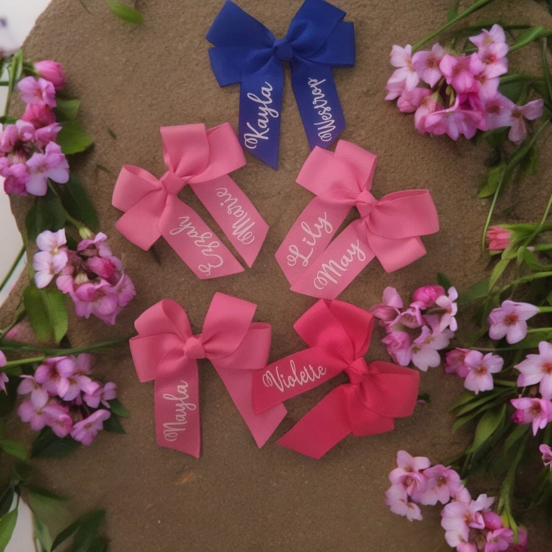 Personalised 4inch Hair Bows