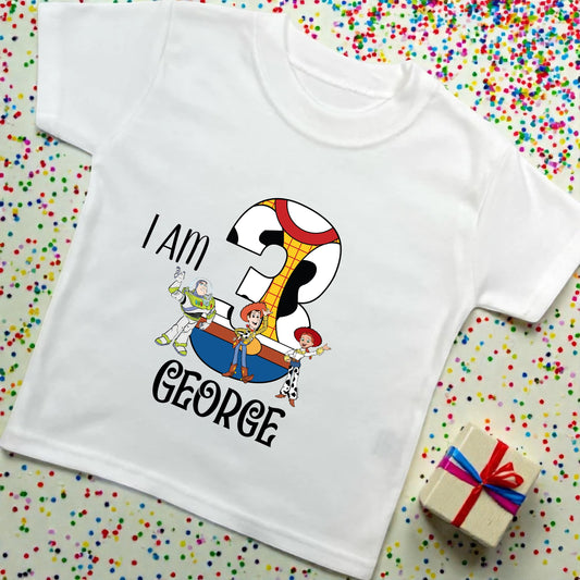 Birthday Cowboy Themed Number T Shirt
