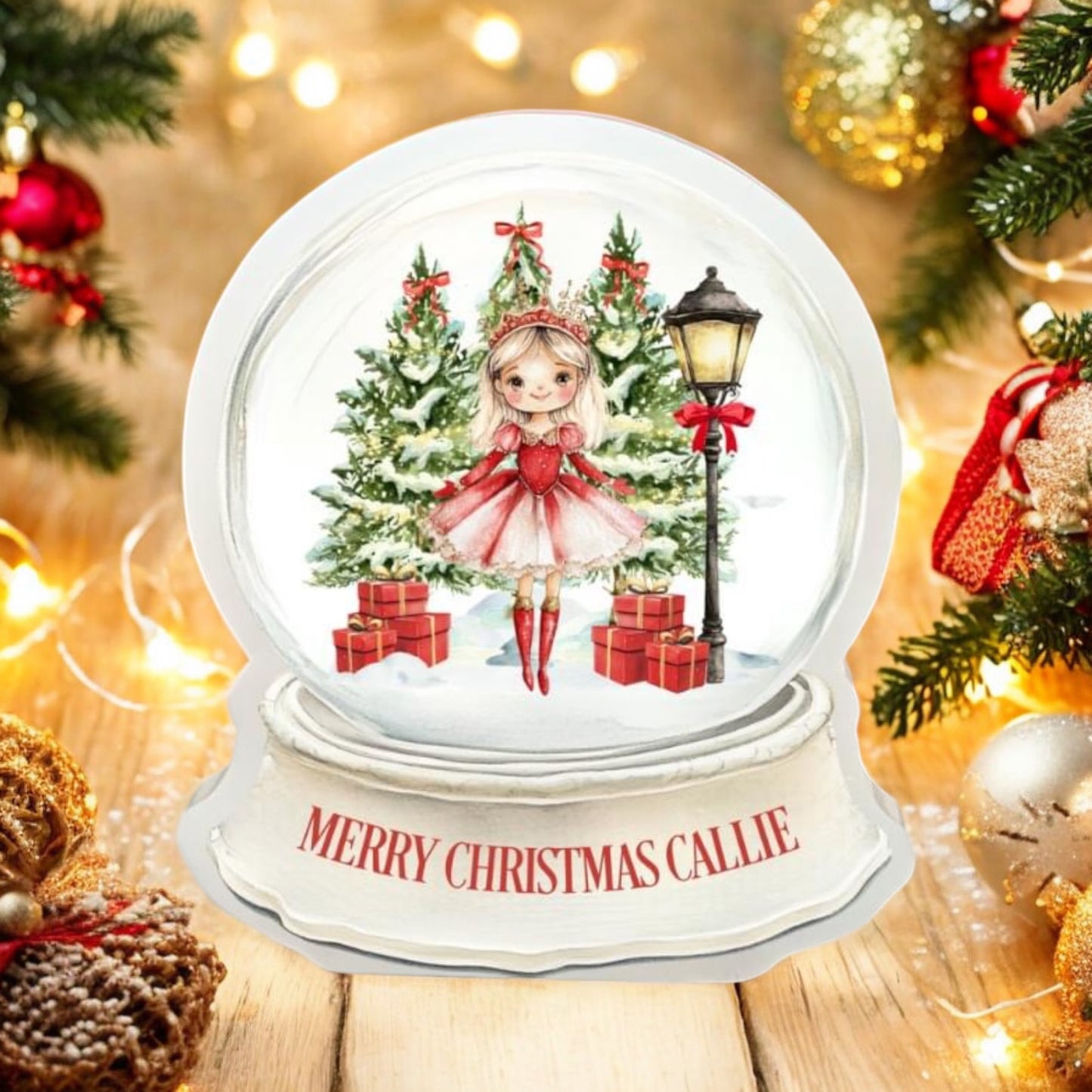 Christmas Snow Globe / Personalised