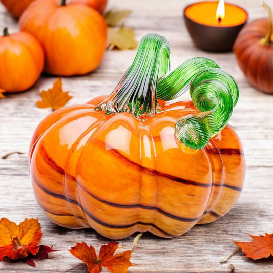 Medium Glass Pumpkins