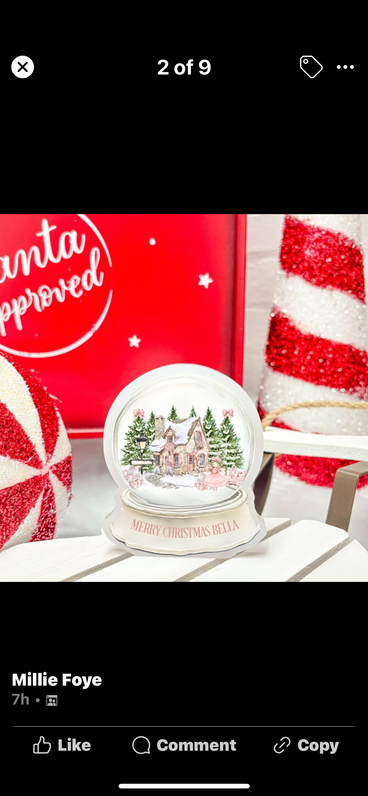 Christmas Snow Globe / Personalised