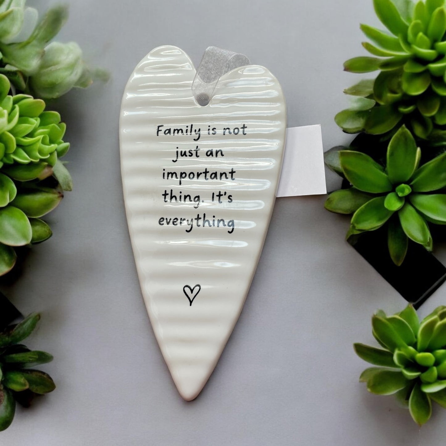 Family Ceramic Hearts