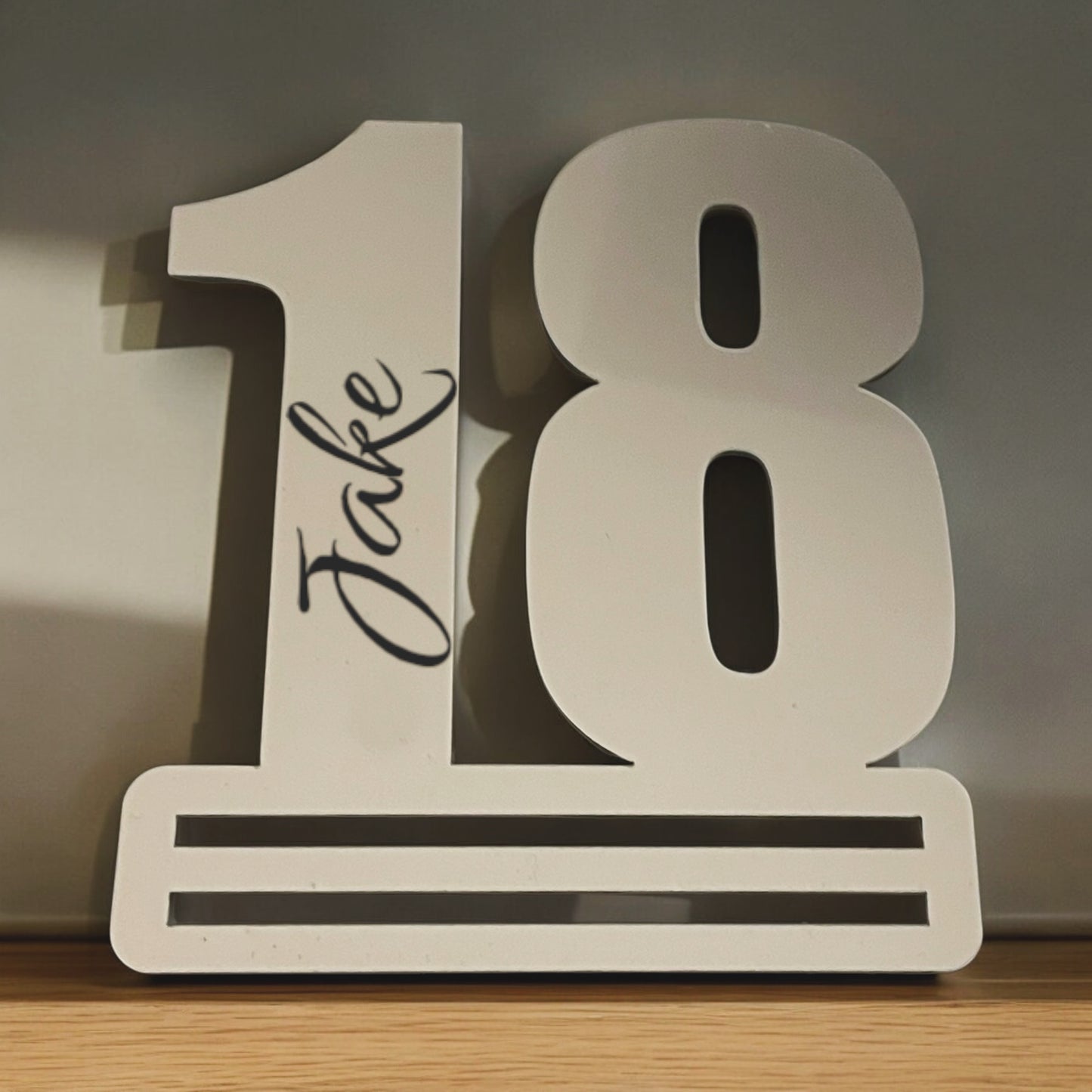 Silver Acrylic 18th Money Gift Holder Personalised