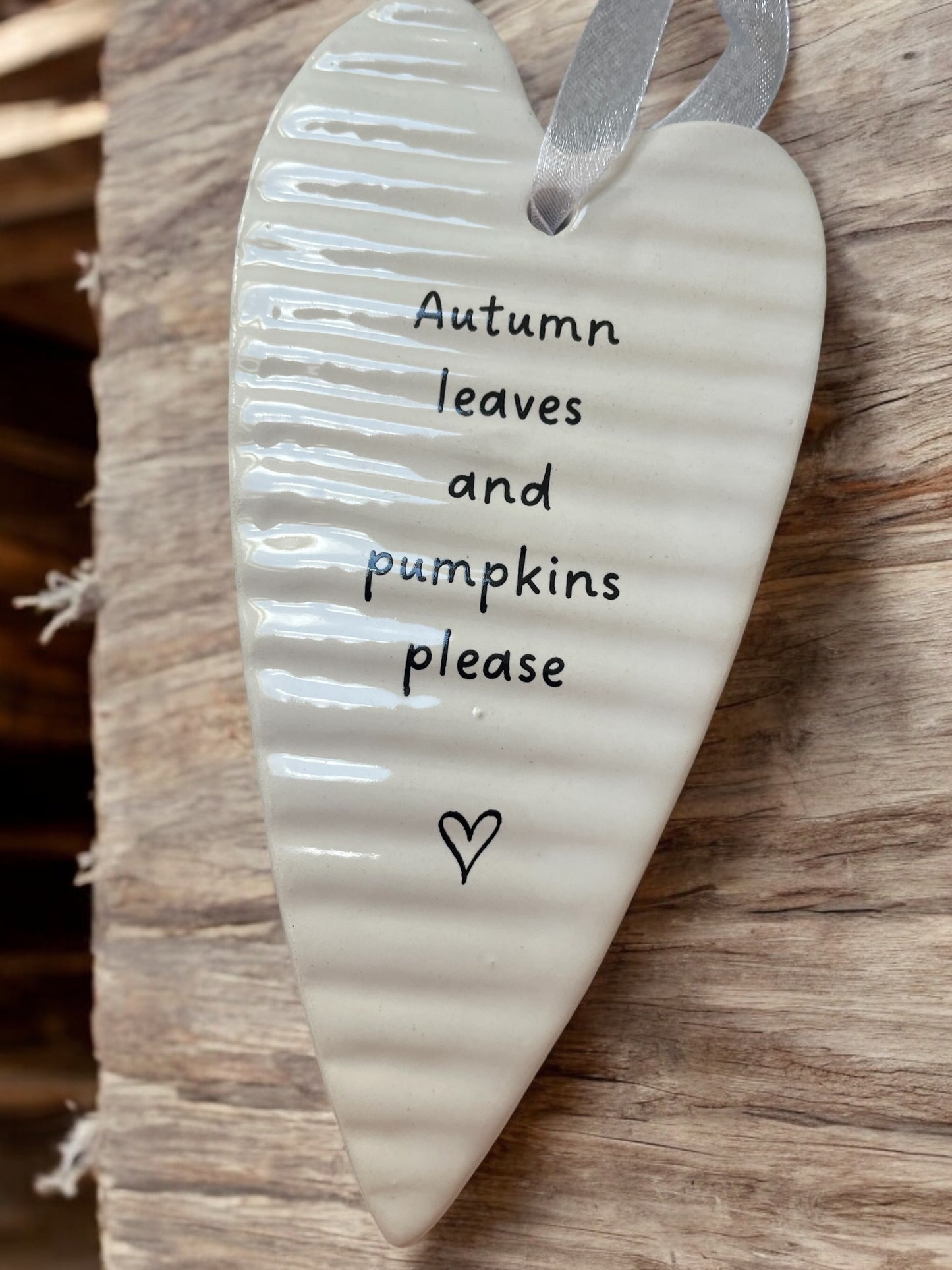 Autumn Ceramic Hearts