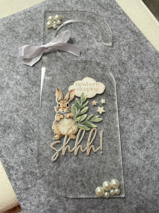 Ssh New Born Sleeping Door Hanger