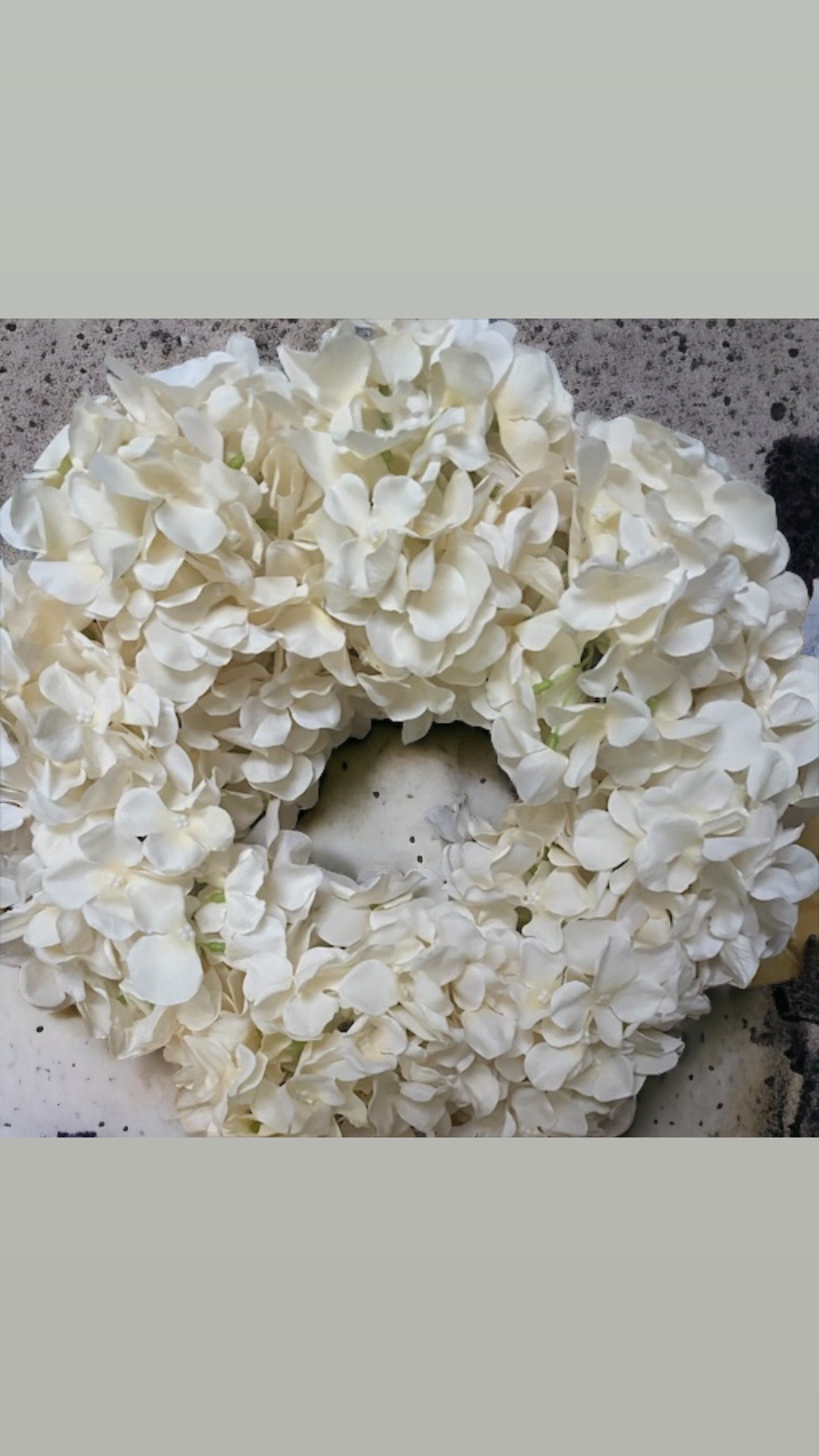 Champagne Hydrangea Door Wreath / wall decoration