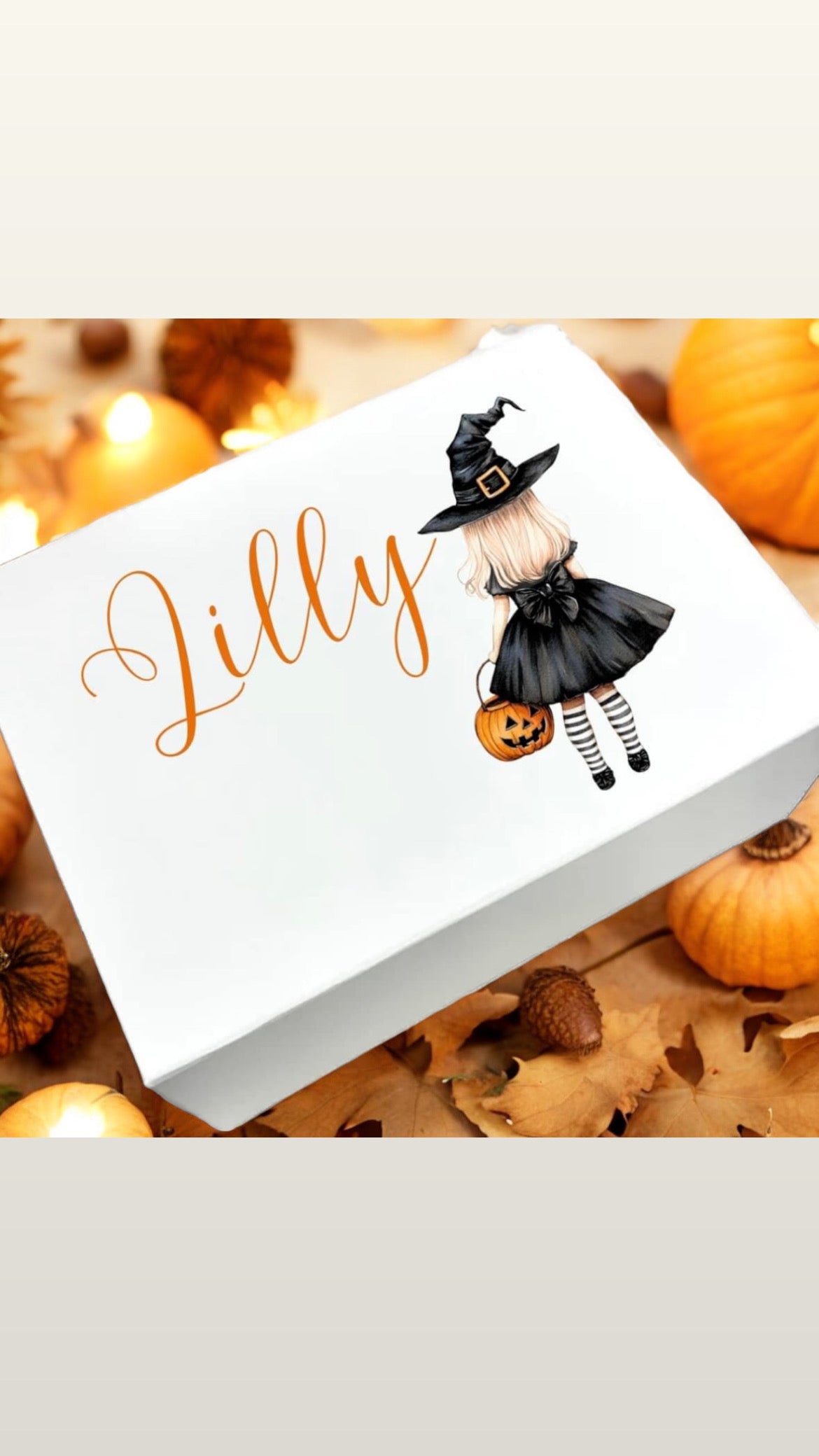 Trick or Treat boxes birthday boxes / magnetic keepsake box / Personalised