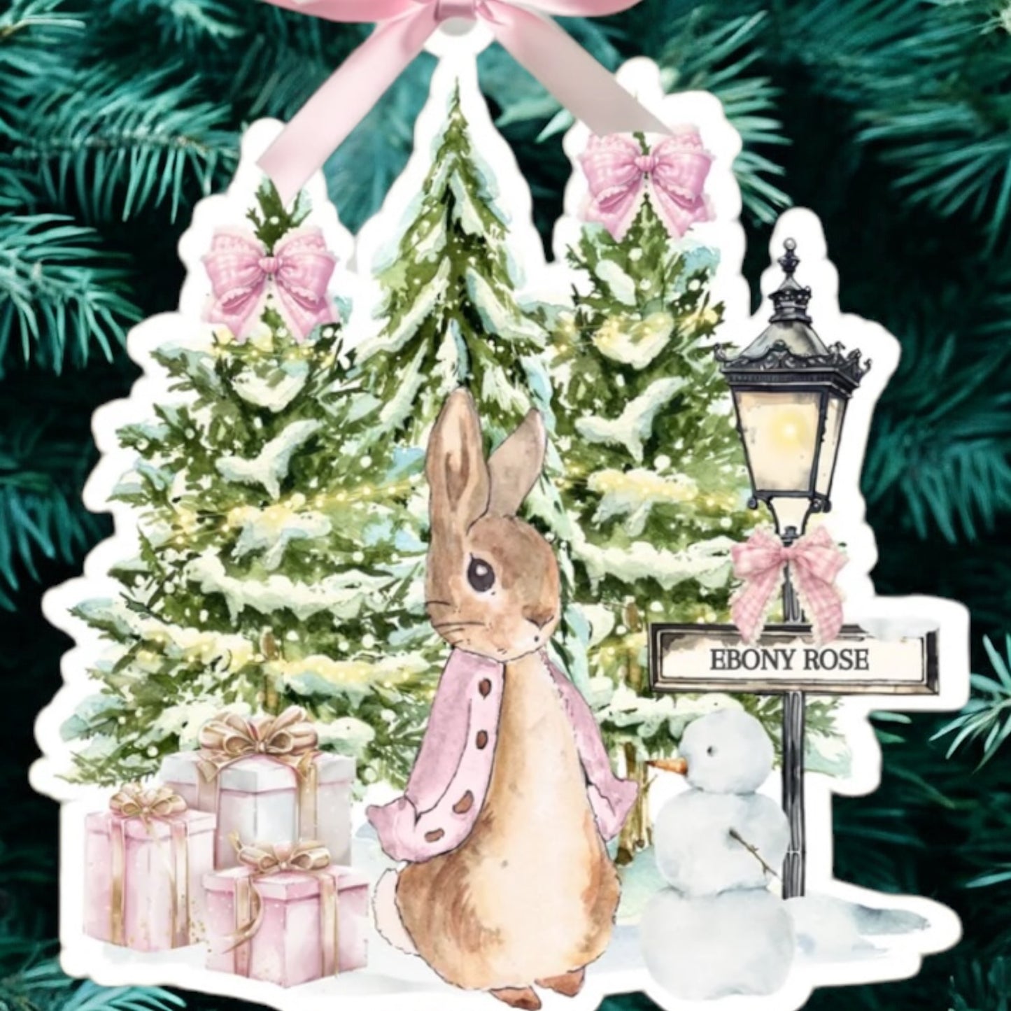 Bunny Acrylic Tree Decoration