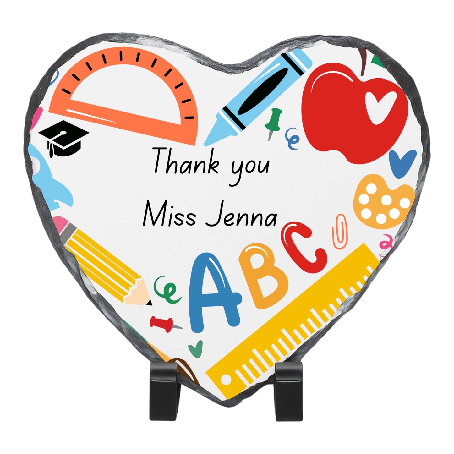 Thank you Teacher slate Picture with stand