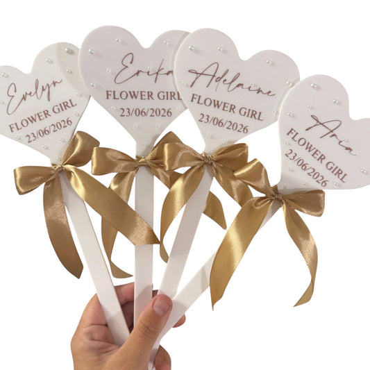 Flower Girl Acrylic Wand