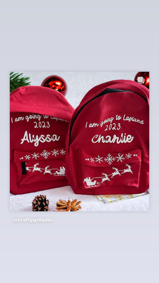 Lapland Kids Bags / Personalised with Name and year