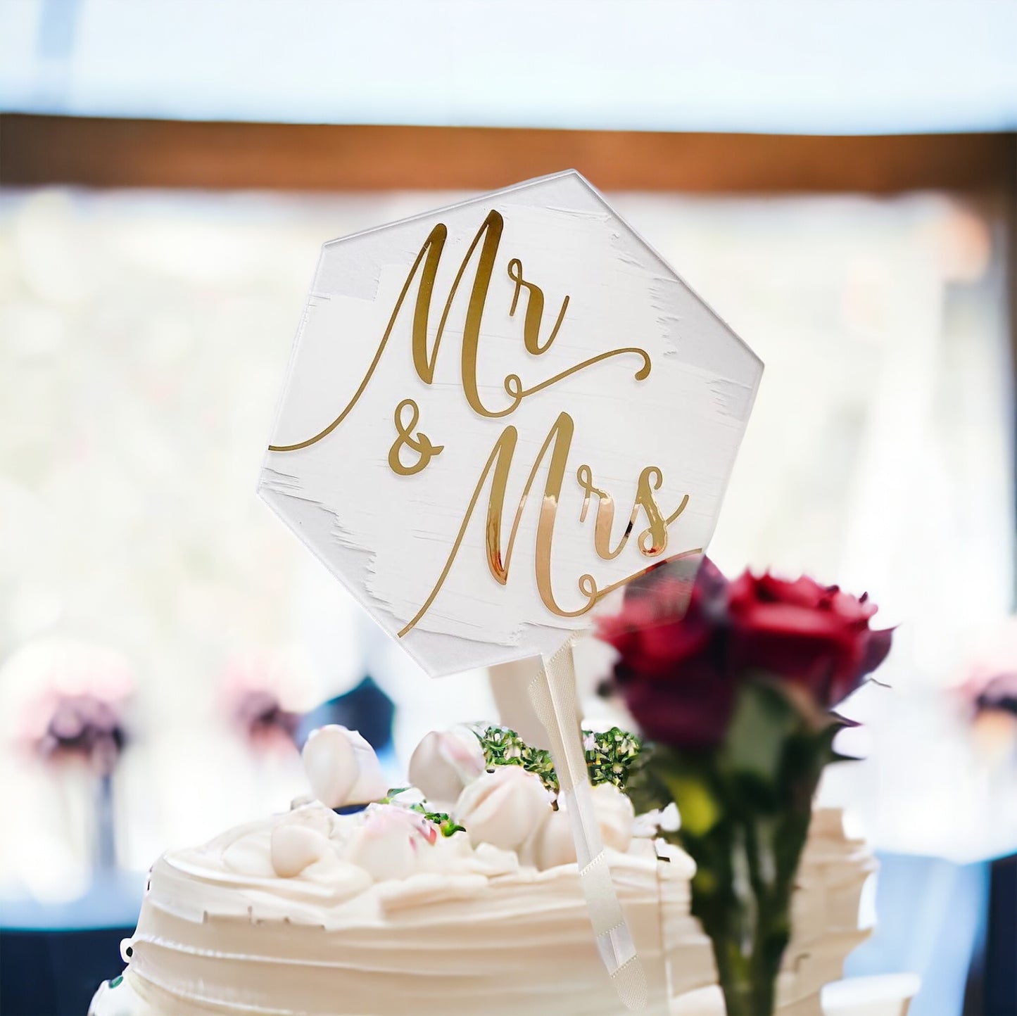 Mr & Mrs Cake Topper